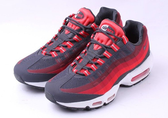 Nike Air Max 95 No Sew Anthracite Red Crimson 01