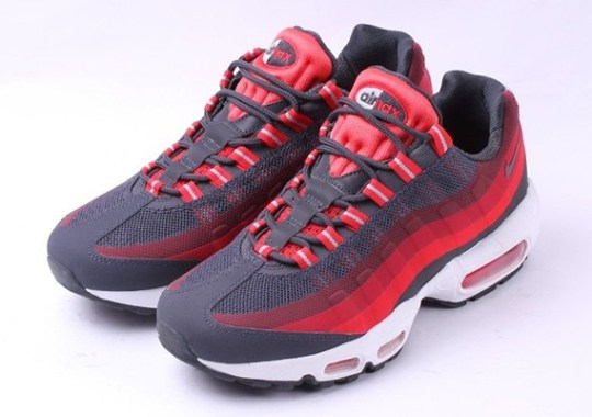 Nike Air Max 95 No-Sew – Anthracite – Challenge Red – Laser Crimson