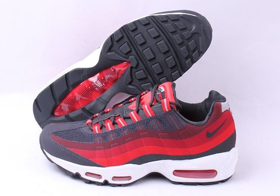 Nike Air Max 95 No Sew Anthracite Red Crimson 04