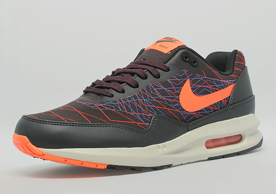 Nike Air Max Lunar1 Jacquard Black Orange Burgundy 1