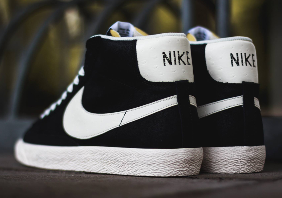 Nike Blazer Mid Premium Vintage Black White 03