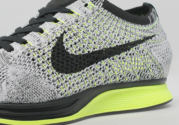 Nike Flyknit Racer Grey Volt Black