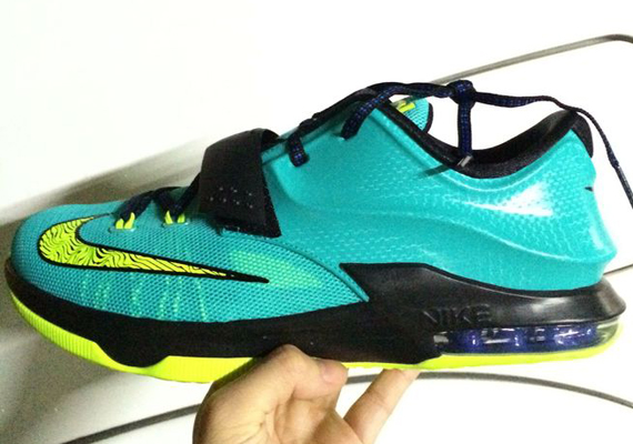 Nike Kd 7 Gs Hyper Jade Black Volt Photo Blue