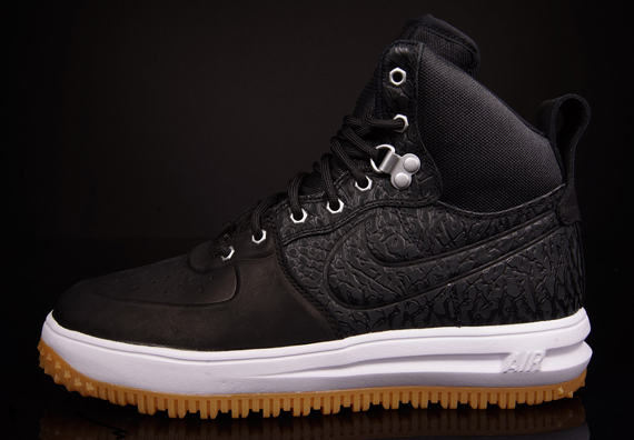 Nike Lunar Force 1 High Sneakerboot - Black Elephant - Gum