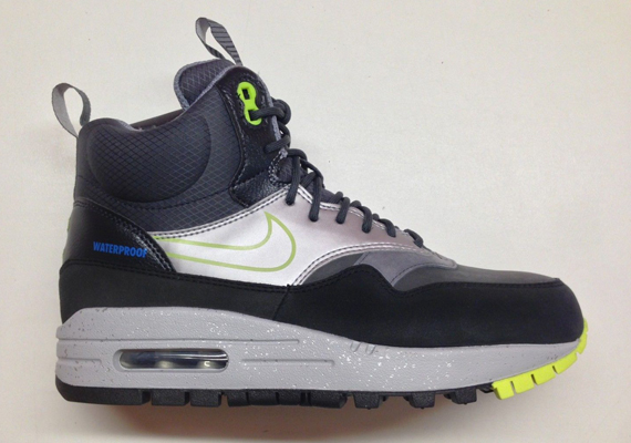 Nike Womens Air Max 1 Sneakerboot - Black - Volt