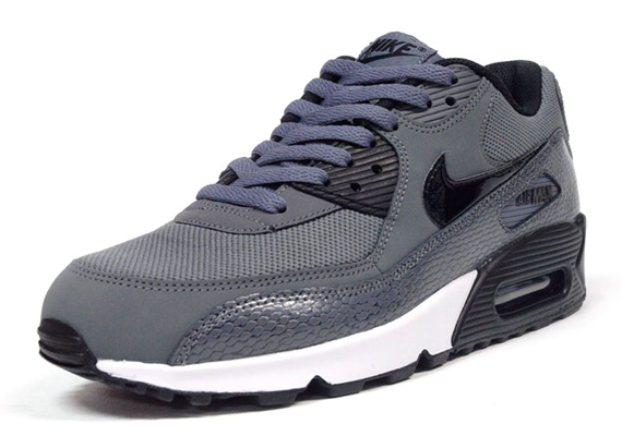 Nike Womens Air Max 90 Grey Snake 02