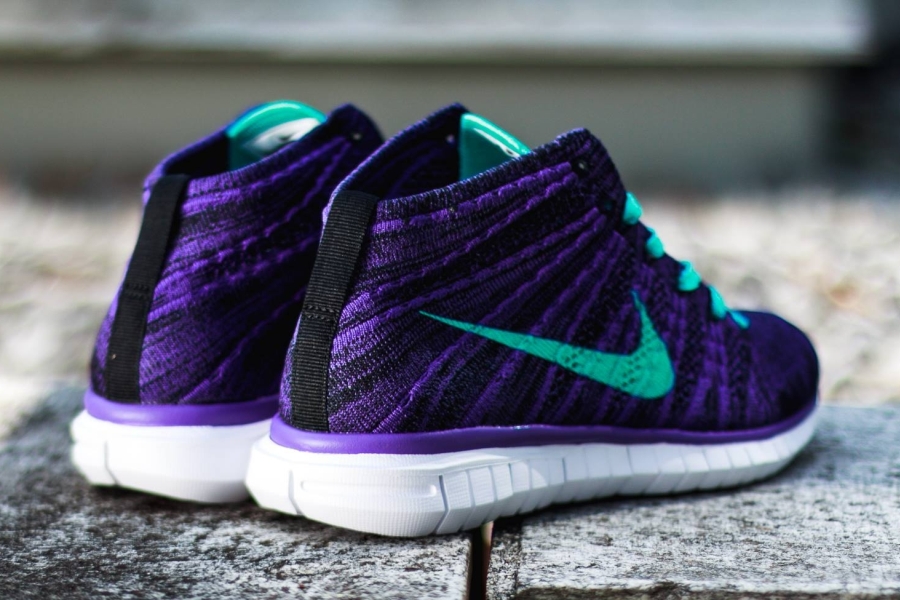 Nike Womens Free Flyknit Chukka Court Purple Hyper Jade 02