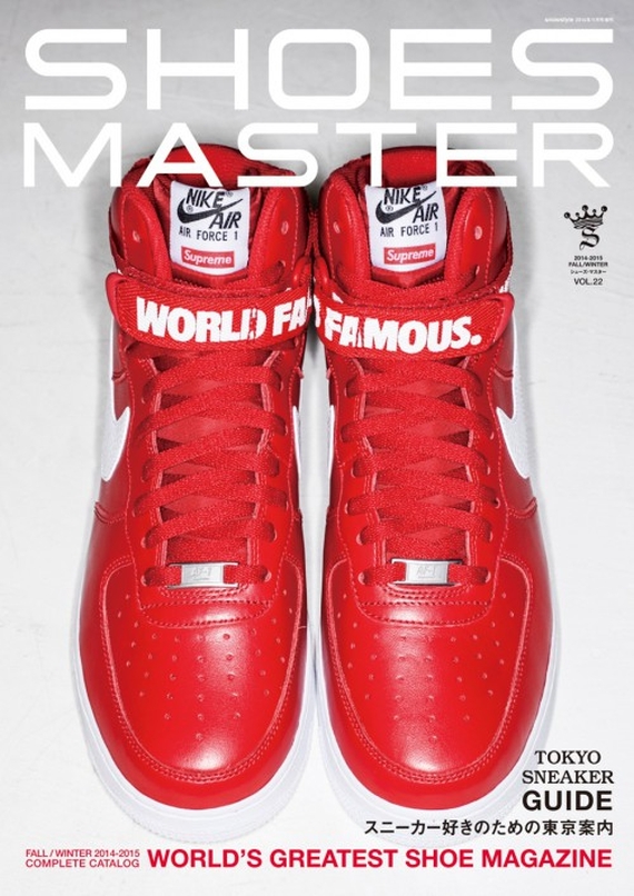 Supreme Nike Air Force 1 High Red 01