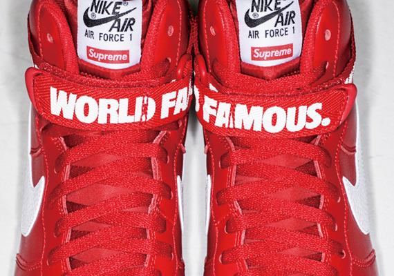 Supreme x Nike Air Force 1 High "Red"