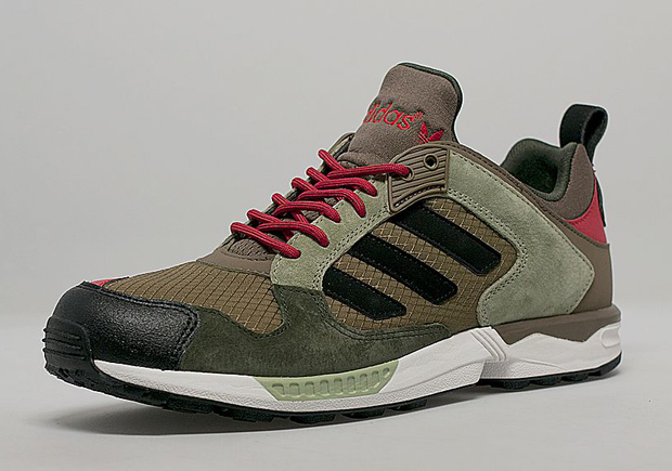 adidas Originals ZX 5000 RSPN - Dark Cargo - Black - Red