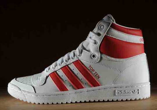 adidas Originals Top Ten Hi – White – Red