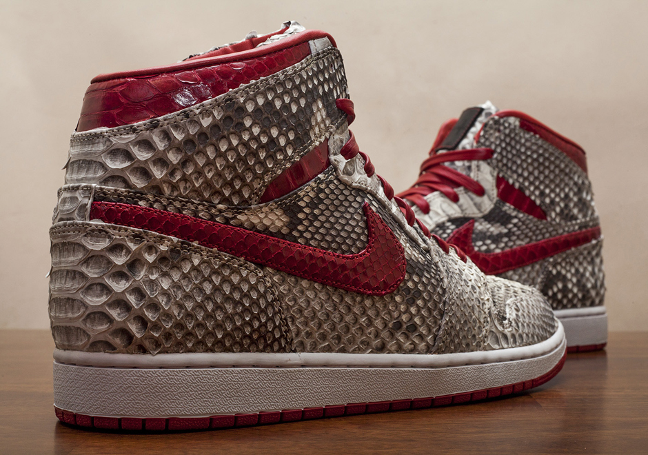 Air Jordan 1 "Natural Python" by JBF Customs