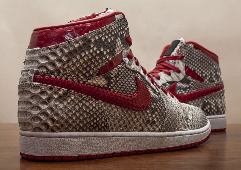 Air Jordan 1 “Natural Python” by JBF Customs