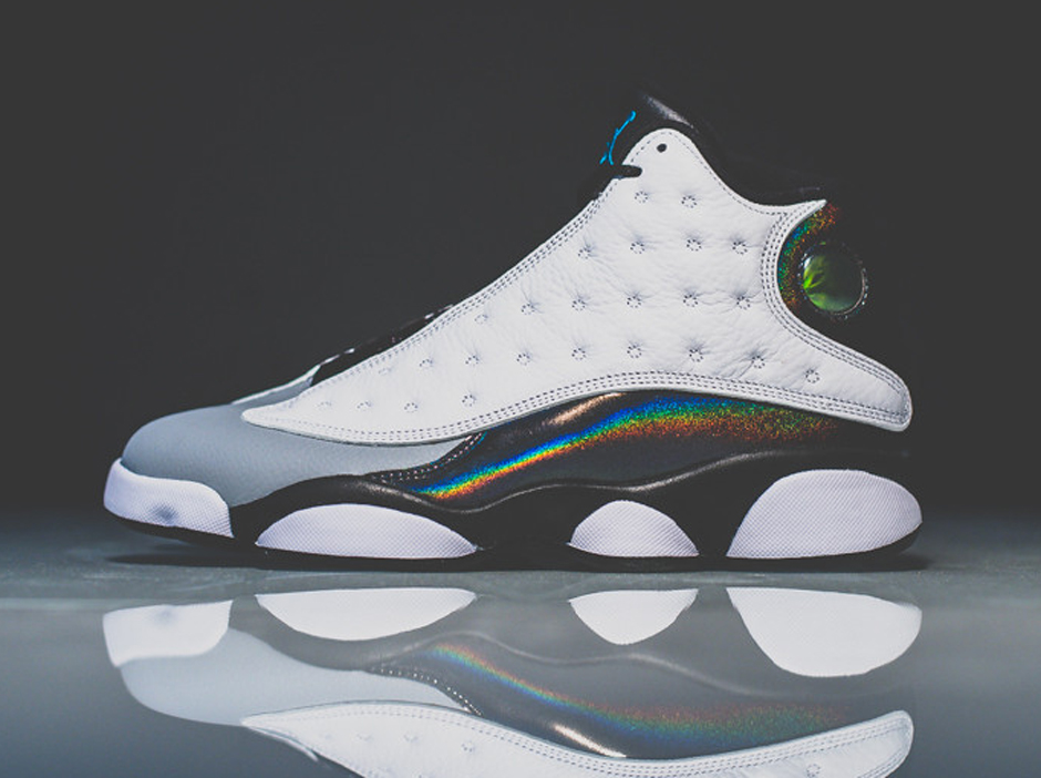 Air Jordan 13 White Black Tropical Teal Ebay 02