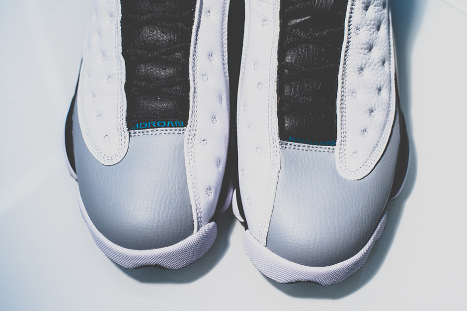 Air Jordan 13 White Black Tropical Teal Ebay 08