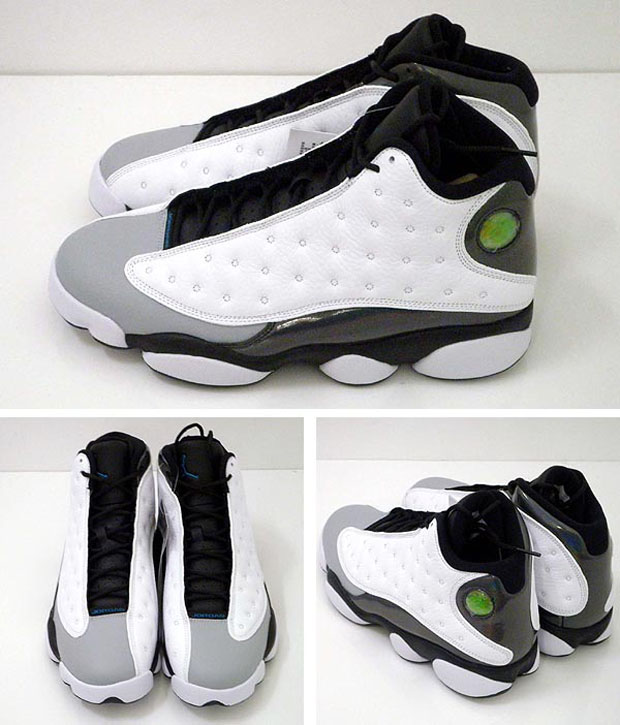 Air Jordan 13 White Tropical Teal Black Wolf Grey 03