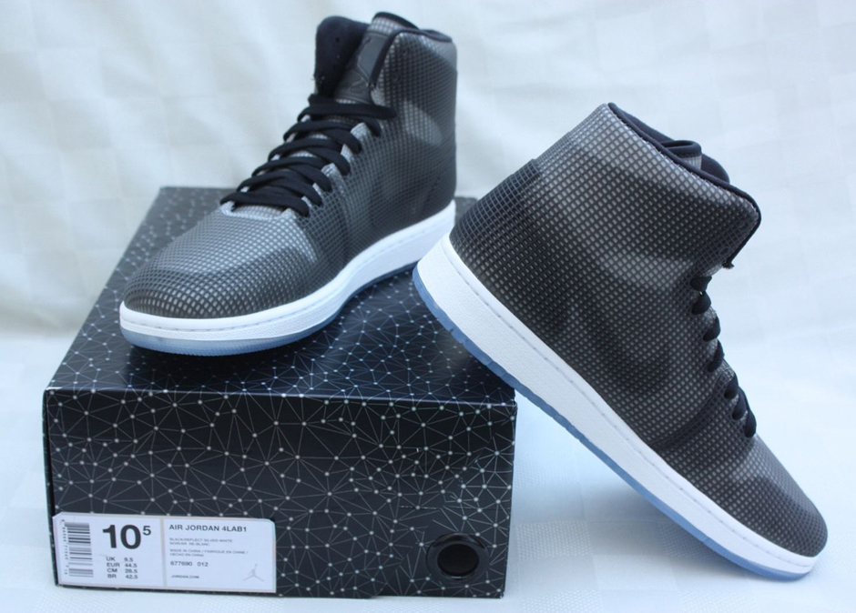 Air Jordan 4lab1 Black Reflect Silver White 8