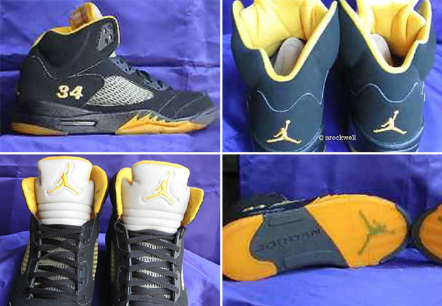 Ray Allen's Air Jordan 5 "Sonics Away" PE on eBay