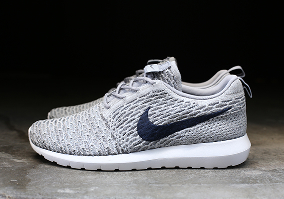 Flyknit Roshe Run Grey Navy