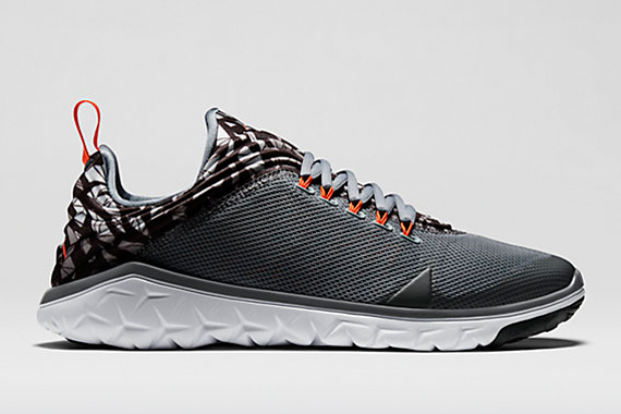 Jordan Flight Flex Trainer Fractal Elephant Print Cool Grey Orange 02