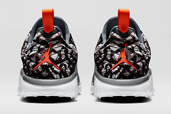 Jordan Flight Flex Trainer Fractal Elephant Print Cool Grey Orange 06