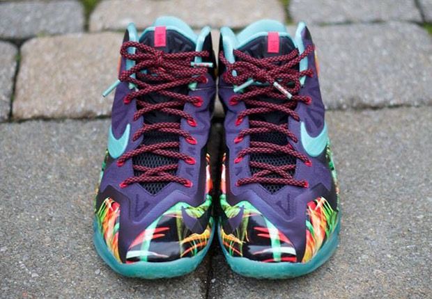 Lebron 11 Everglades Teal Sample 5