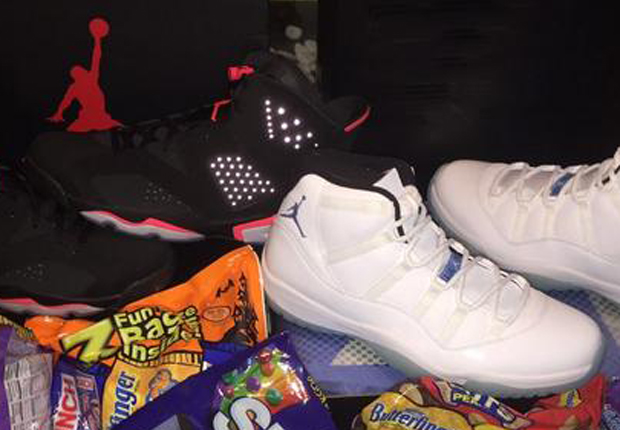 Marcus Jordan Shows Off Infrared 6s and Legend Blue 11s