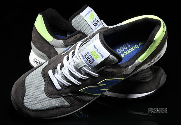 New Balance 1300 Grey Neon Blue 3