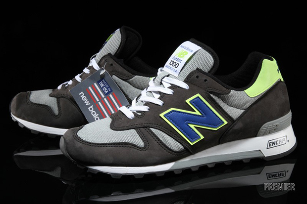 New Balance 1300 Grey Neon Blue 5