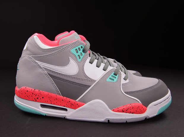 Nike Air Flight '89 - Wolf Grey - Cool Grey - Hyper Turquoise - Hyper Punch