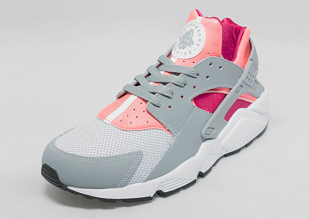 Nike Air Huarache Light Ash Grey Bright Mango Fucshia