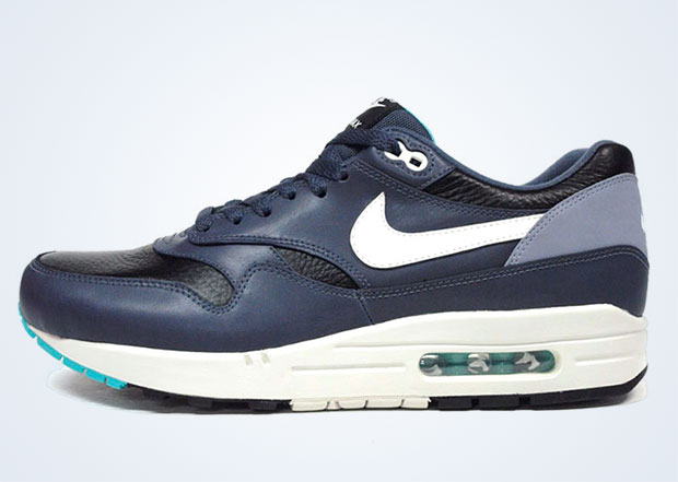 Nike Air Max 1 Leather - Navy - Grey - Blue