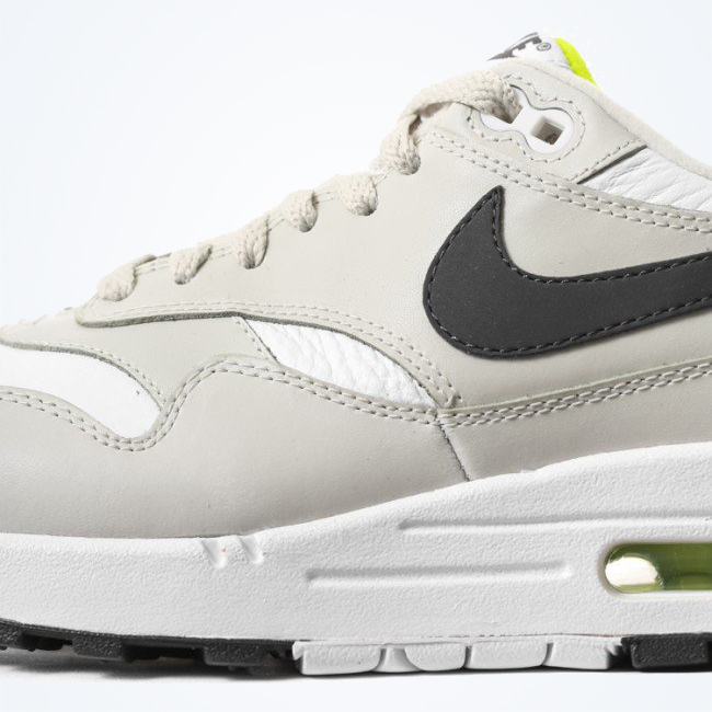 Nike Air Max 1 Leather White Anthracite Light Brown Volt 05