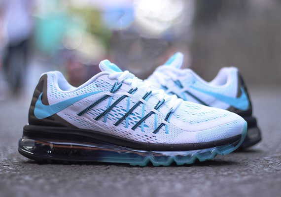 Nike Air Max 2015 White Black Grey Blue 2