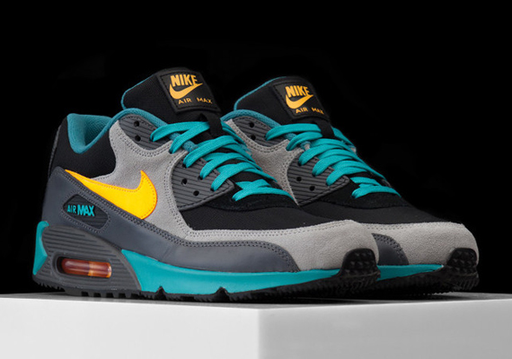 Nike Air Max 90 Winter Premium Teal Grey Yellow