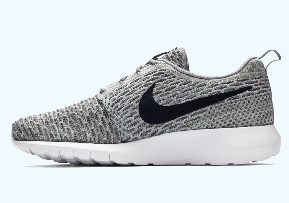 Nike Flyknit Roshe Run - Light Charcoal - Dark Obsidian - Wolf Grey