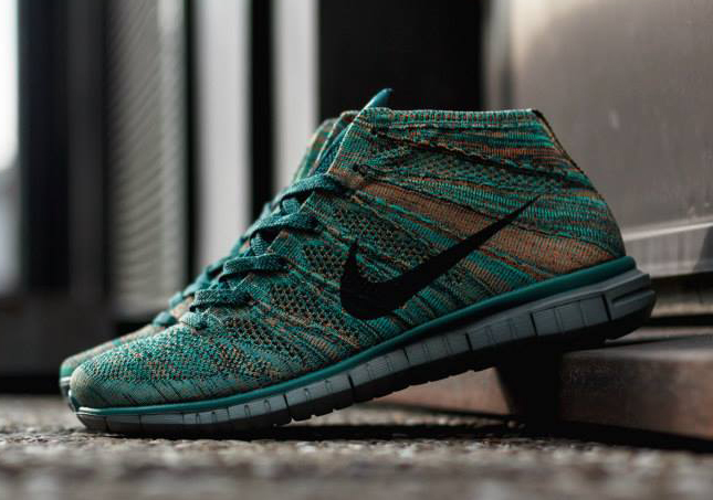 Nike Free Flyknit Chukka – Mineral Teal – Dark Obsidian – Hyper Jade