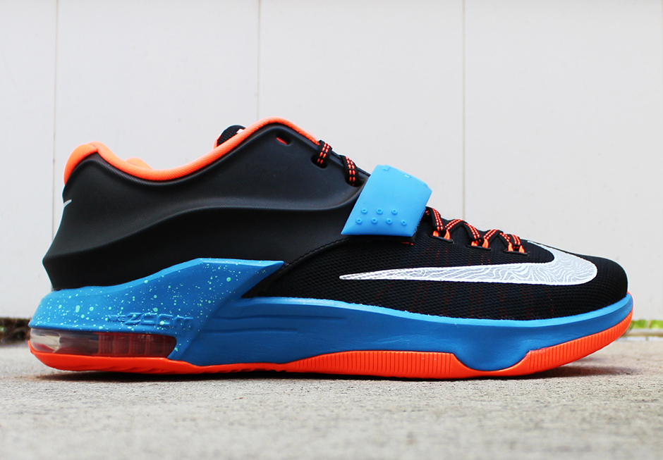 Nike Kd 7 Black Photo Blue Hyper Crimson Metallic Silver