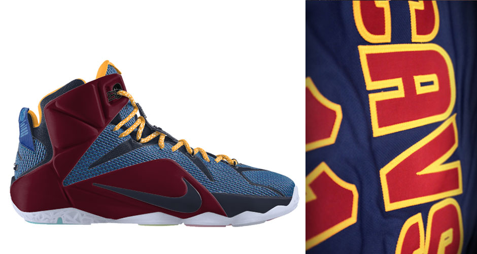 Nike Lebron 12 Id Cavs Season Opener