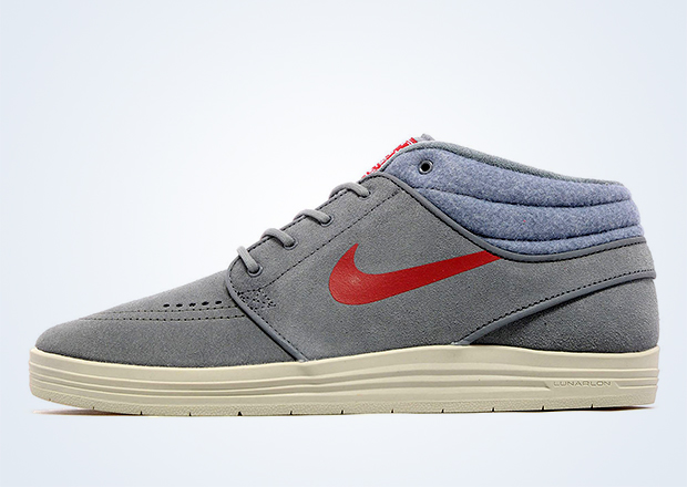 Nike Sb Lunar Janoski Grey Red 1