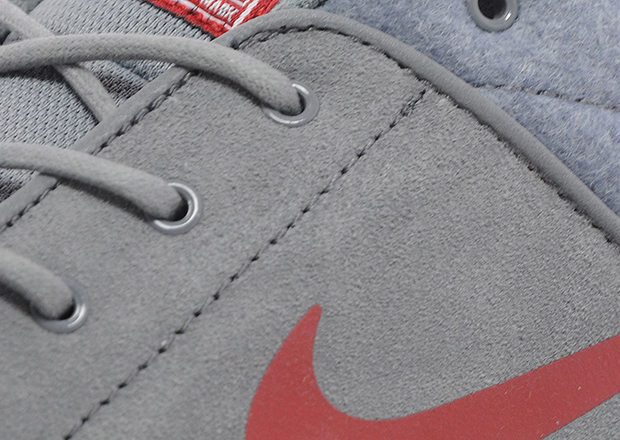 Nike Sb Lunar Janoski Grey Red 3