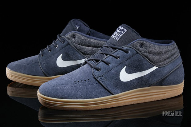 Nike Sb Lunar Janoski Mid Obsidian Gum 1