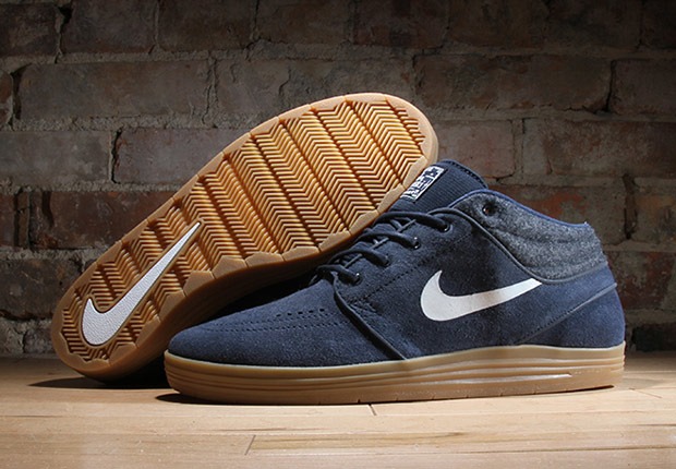 Nike Lunar Stefan Janoski Mid - Obsidian - Gum Medium Brown 