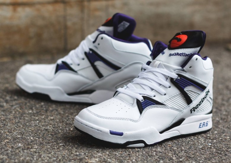 Reebok Pump Omni Zone – White – Team Purple – Black