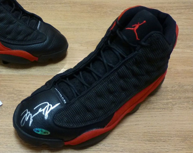 Air Jordan 13 “Bred” Game-Issued Michael Jordan Autograph – Available on eBay