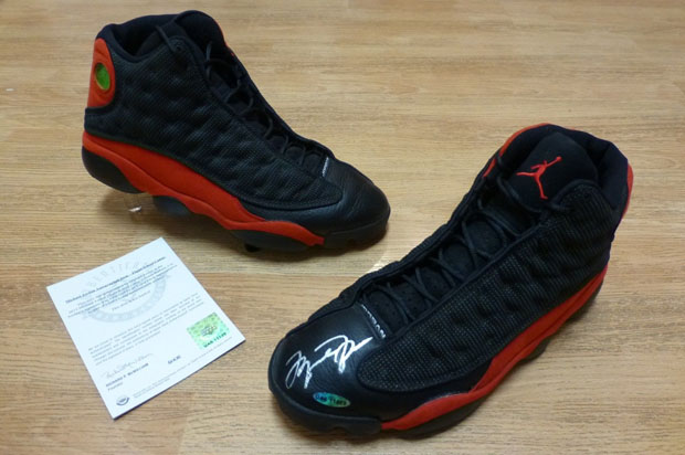 Air Jordan 13 Game Issued Autograph Ebay 02