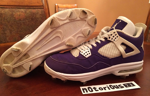 Air Jordan 4 Purple Cleats Air Max 2