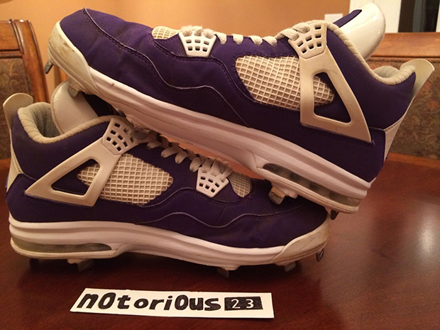 Air Jordan 4 Purple Cleats Air Max 3