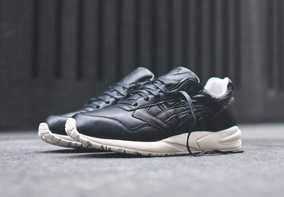 Asics Gel Black White Leather Pack 10