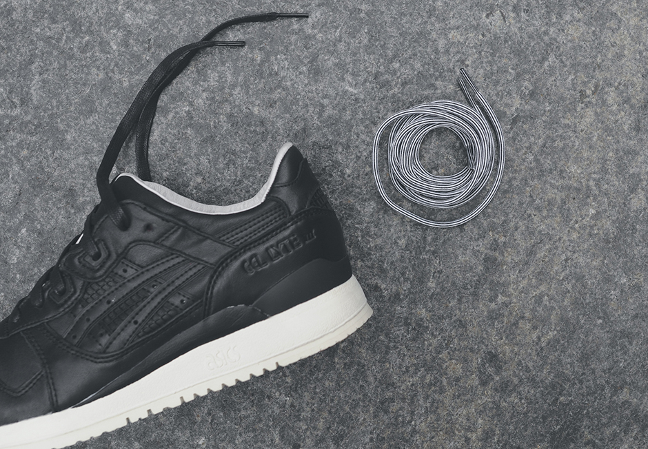 Asics Gel Black White Leather Pack 3